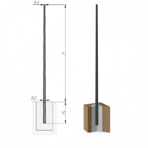 Опора СПГ-700(90)-9,0/11,5-01-ц