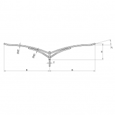 Консольный кронштейн двухрожковый К12-0,7-2,0-1-1