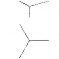 К13-0,7-2,0-1-1 кронштейн трехрожковый