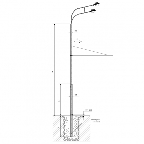 Опора ТФ-700-9,0-02-ц