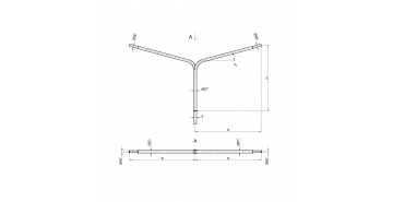 Консольный кронштейн двухрожковый К3-1,5-2,5-1-1